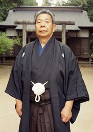 Morihiro Saito at AikiS hrine